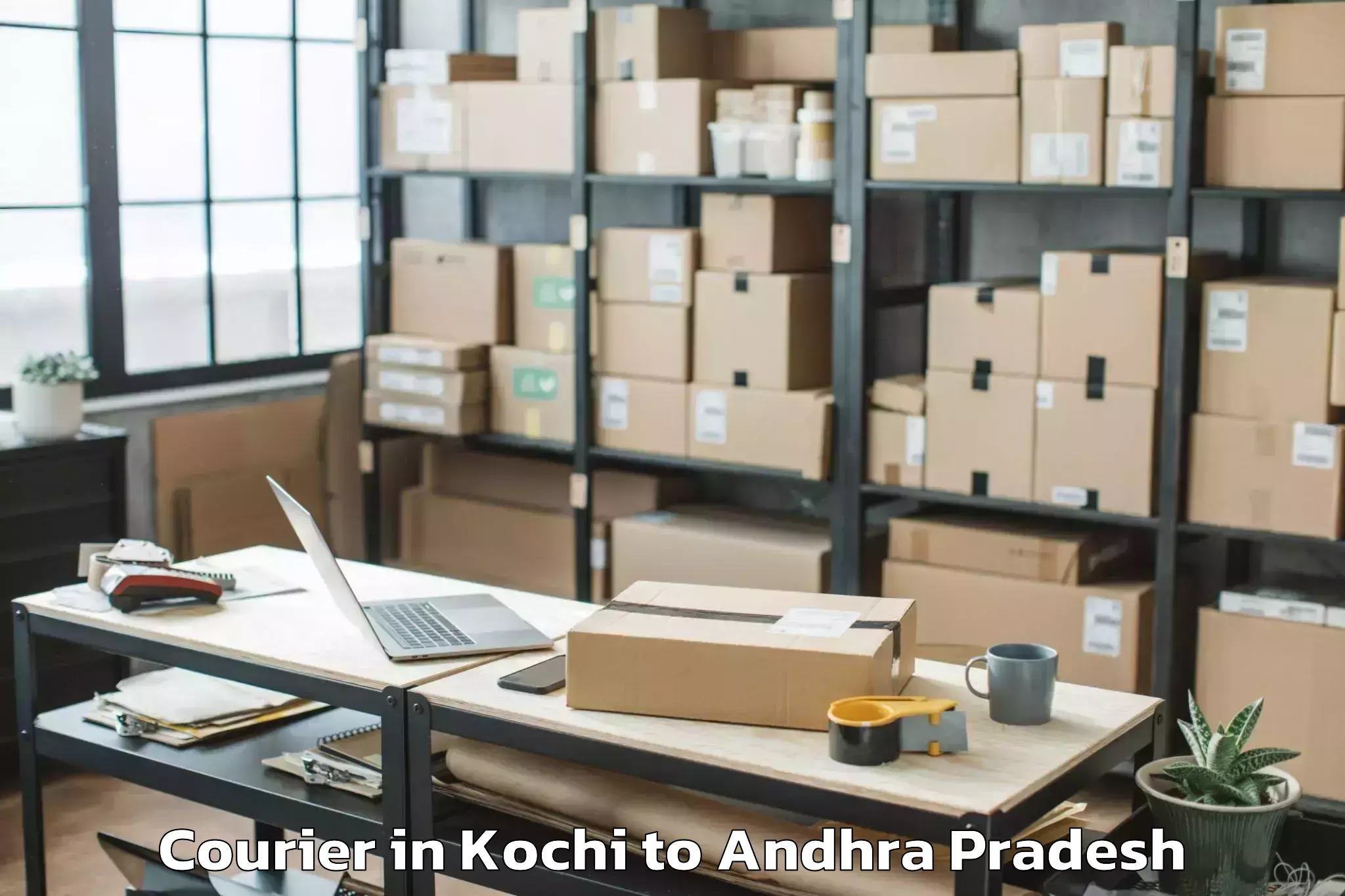 Book Kochi to Undrajavaram Courier